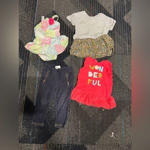 Toddler girl tops, bottom, and swim bundle